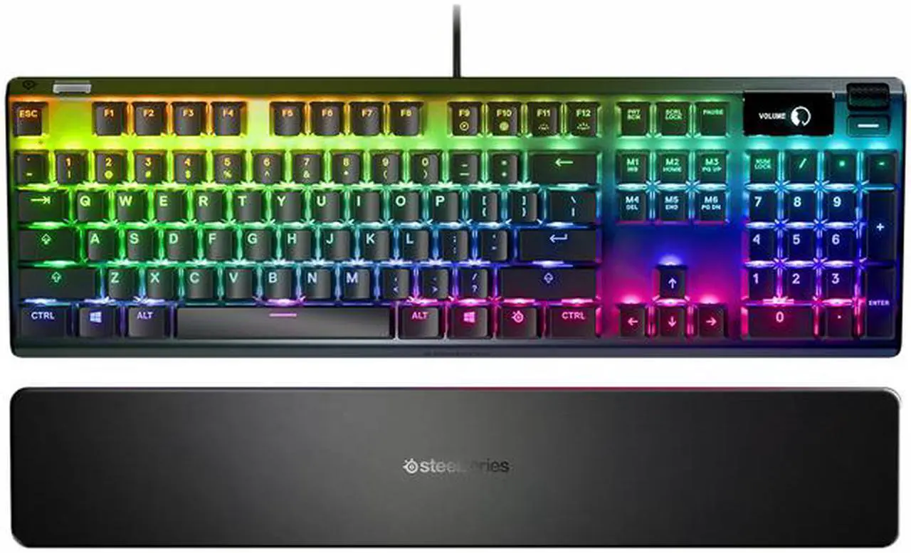 Alt view image 13 of 20 - SteelSeries 64636 Apex 7 TKL RGB Mechanical Gaming Keyboard (Red Switch)