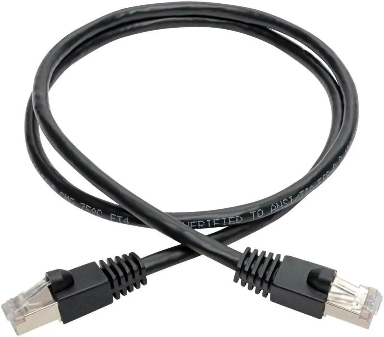 Main image of Tripp Lite Cat.6a STP Patch Network Cable - 2 ft Category 6a Network Cable for Network Device, Switch, Hub, Patch Panel, Router, Modem, VoIP Device, Surveillance Camera, Server, PoE-enabled Device - F