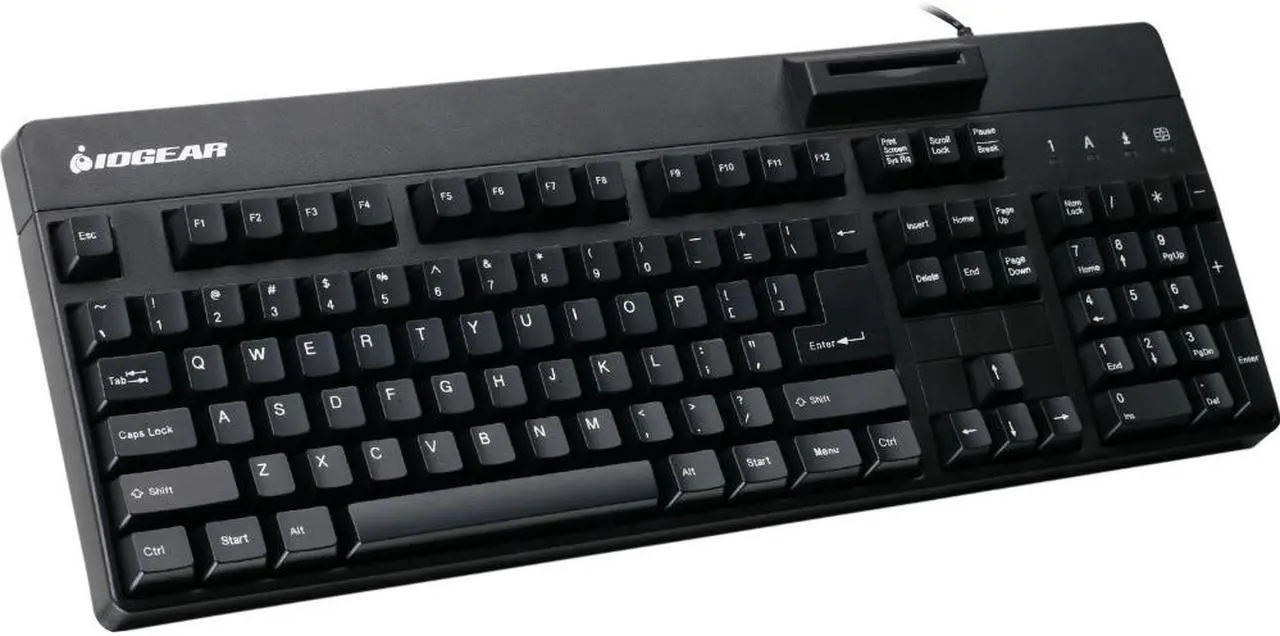 IOGEAR Keyboard With Smart Card Reader - Thumbnail 2