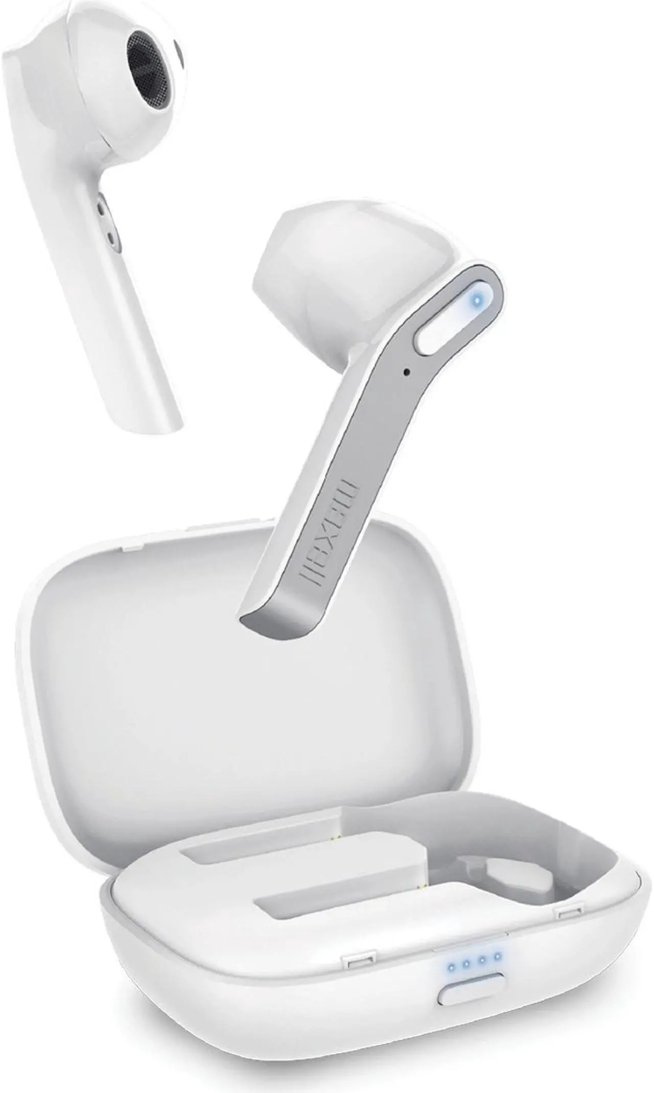 Alt view image 4 of 12 - Jelleez True Wireless Earbuds Bluetooth Connectivity Comfort Fit- White