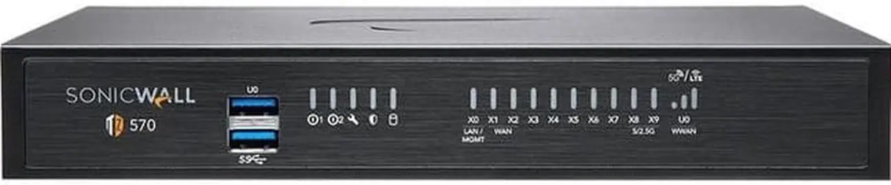 Alt view image 3 of 6 - SonicWall TZ570W Wireless Firewall (Gen 7) w/ Secure Upgrade Plus (2-Year Advanced Protection Security Suite) | 02-SSC-5689