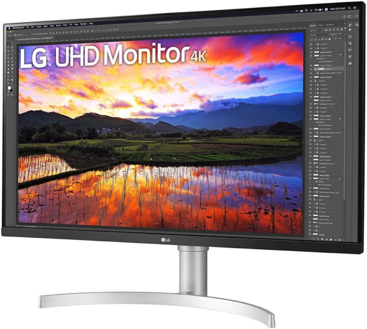 Alt view image 9 of 11 - LG 31.5" HDR10 IPS UHD 4K Monitor (3840 x 2160) with DCI-P3 95% (Typ.), AMD FreeSync, Dynamic Action Sync, Black Stabilizer, MAXX Audio & Ergonomic Design