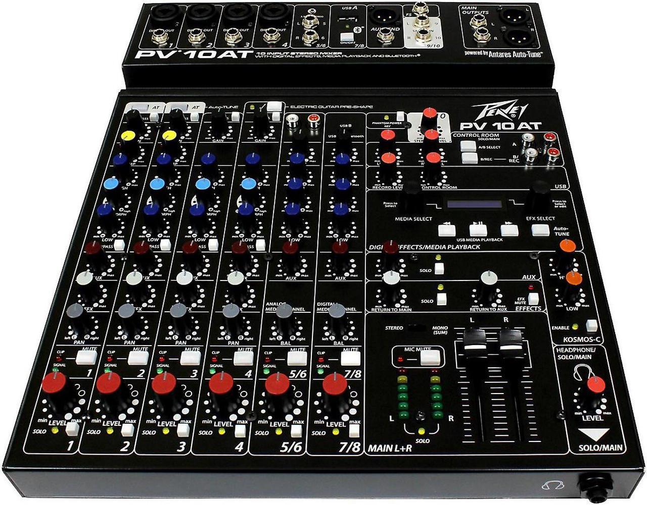 Alt view image 9 of 13 - Peavey PV 10 AT Mixer with Autotune