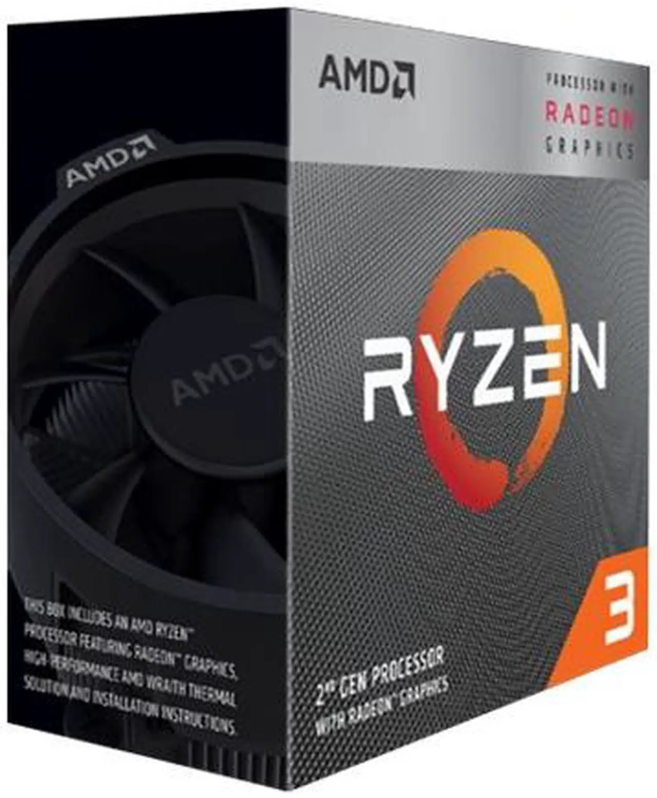 Alt view image 2 of 9 - AMD Ryzen 3 3200G 4Core 3.6GHz Socket AM4 Processor YD320GC5FHBOX