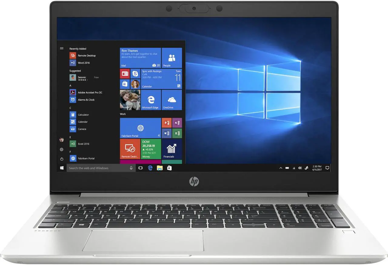 Alt view image 5 of 5 - HP ProBook 455 G7 3F587UT#ABA 15.6-inch Notebook, 2.3 GHz AMD Ryzen 5 4500U, 256 GB SSD, 16 GB DDR4, Windows 10 Professional