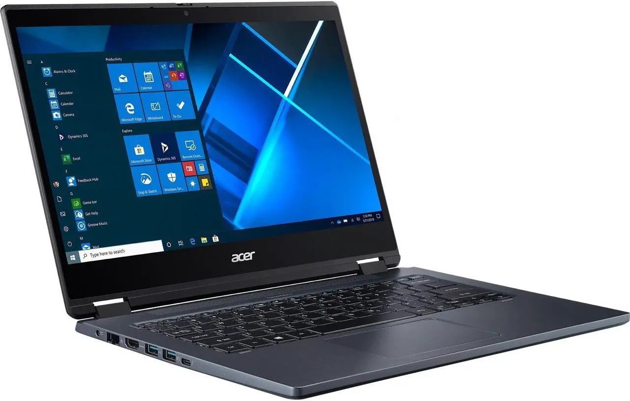 Alt view image 2 of 18 - Acer P414RN-51 TMP414RN-51-5426 14" Touchscreen 2 in 1 Notebook - Full HD - 1920 x 1080 - Intel Core i5 i5-1135G7 Quad-core (4 Core) 2.40 GHz - 8 GB RAM - 256 GB SSD - Slate Blue - Windows 10 Pro