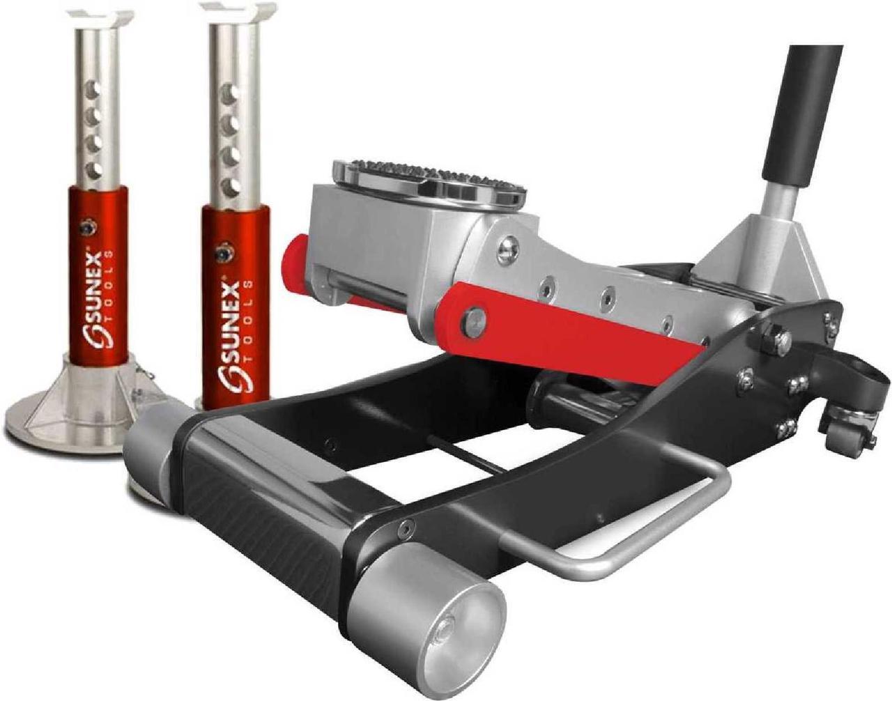 Main image of SUNEX TOOLS 6603ASJPK Jack Stand Jack Pack,3 tons,Aluminum