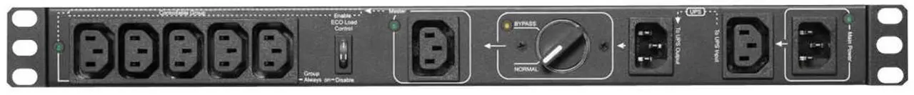 Alt view image 2 of 9 - Tripp Lite PDU Hot Swap with Manual ByPass 200-240V 10A 6 C13 PDUBHV101U