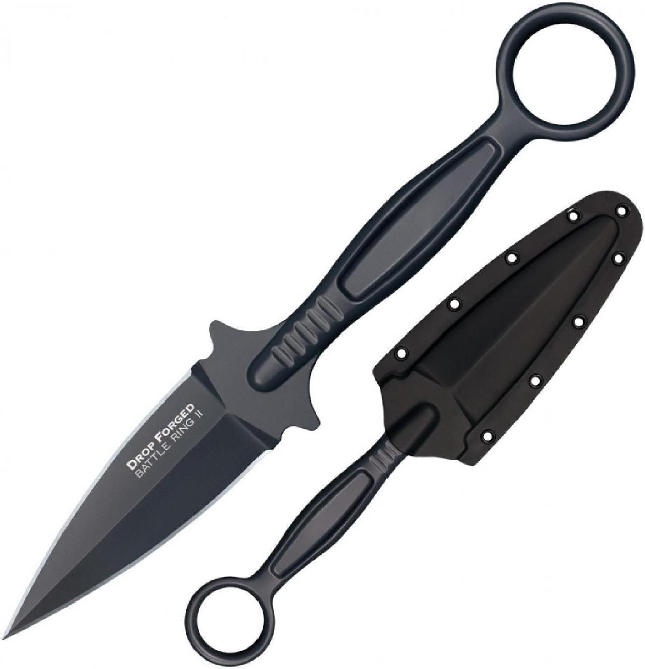 Alt view image 7 of 13 - Cold Steel Razor Sharp Drop Forged Battle Ring II Fixed Blade with Secure Sheath