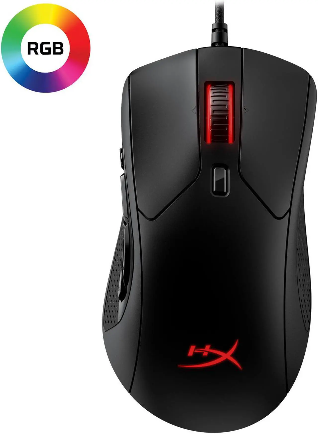 Alt view image 8 of 15 - HyperX Pulsefire Raid – Gaming Mouse, 11 Programmable Buttons, RGB, Ergonomic Design, Comfortable Side Grips, Software-Controlled Customization