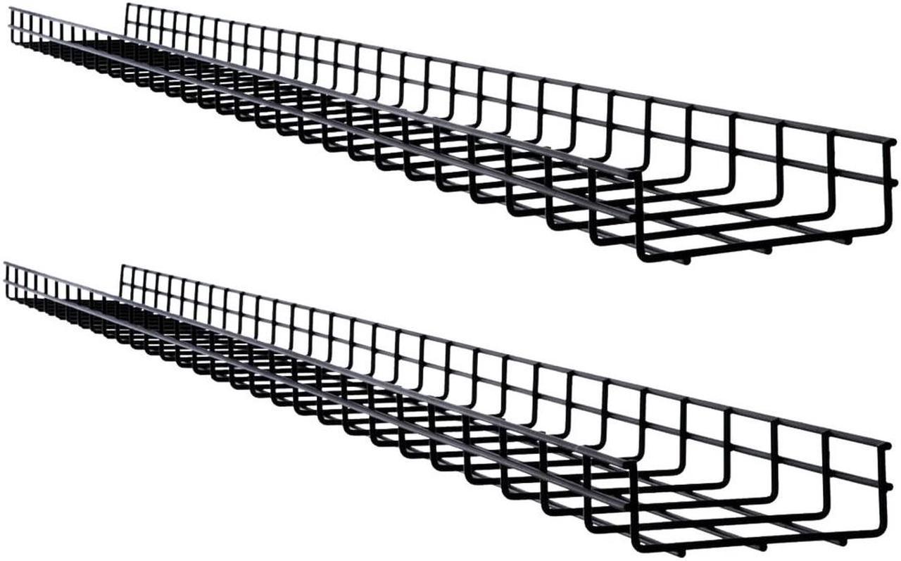 Tripp Lite Wire Mesh Cable Tray 150 x 50 x 1500 mm 6 in. x 2 in. x 5 ft. 2-Pack SRWB6210X2STR