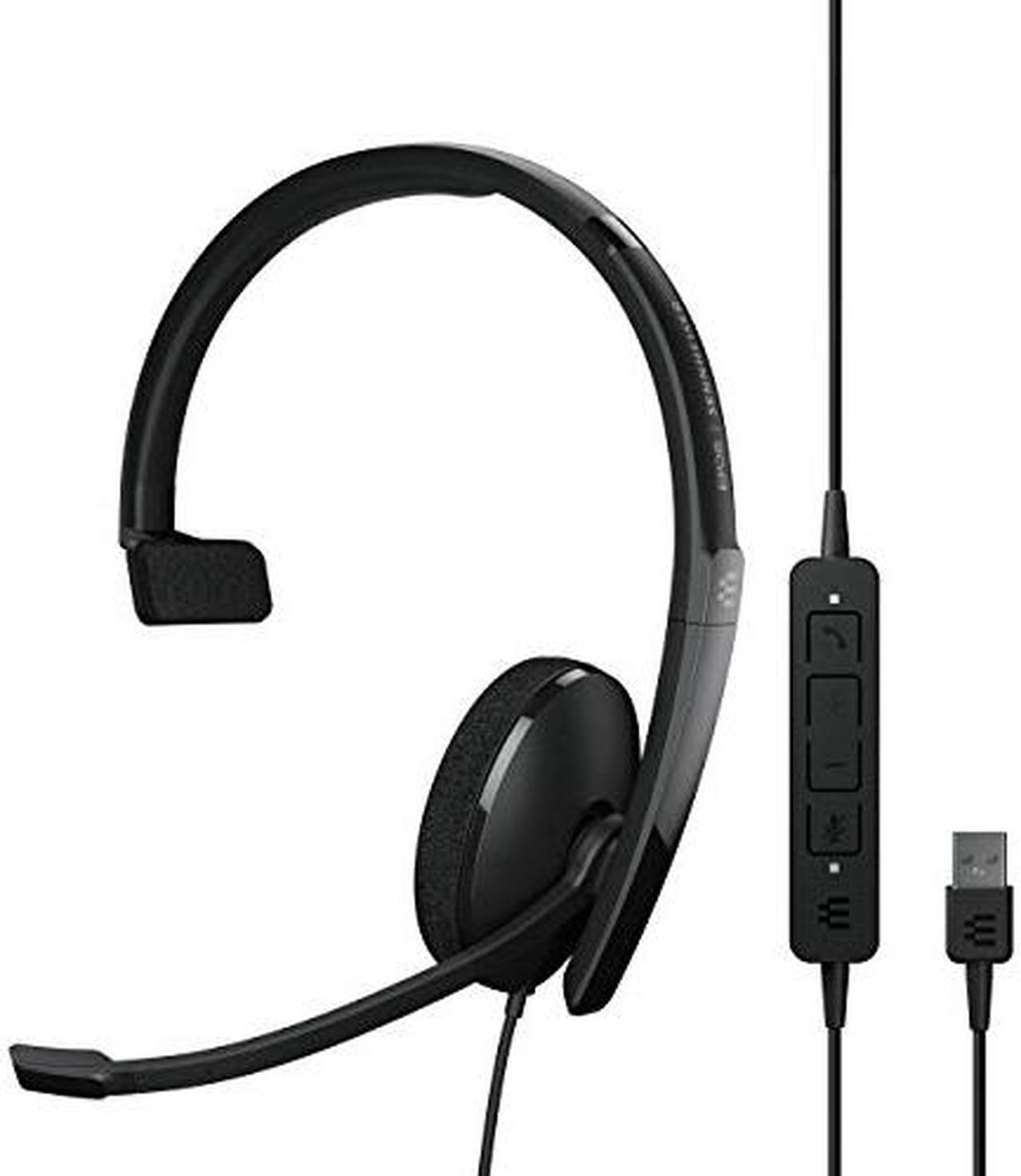 Alt view image 2 of 15 - EPOS | Sennheiser Adapt 130 USB II (1000913) - Wired, Single-Sided, UC Optimized Headset with USB Connectivity - Superior Sound - Enhanced Comfort, Call Control - Black
