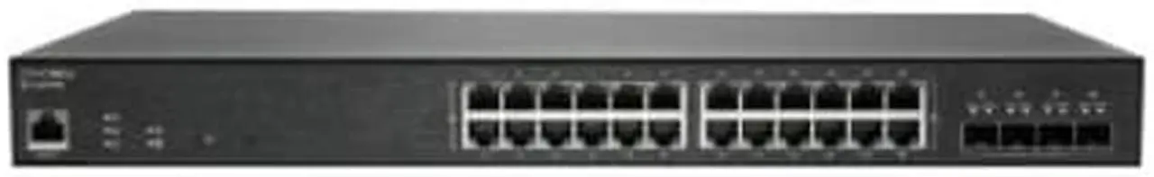 Alt view image 3 of 17 - SonicWall SWS14-24FPOE Ethernet Switch 24 Ports - Manageable - Gigabit Ethernet, 10 Gigabit Ethernet - 10/100/1000Base-T, 10GBase-X - 2 Layer Supported - Modular - 500.40 W Power Consumption 02SSC8377