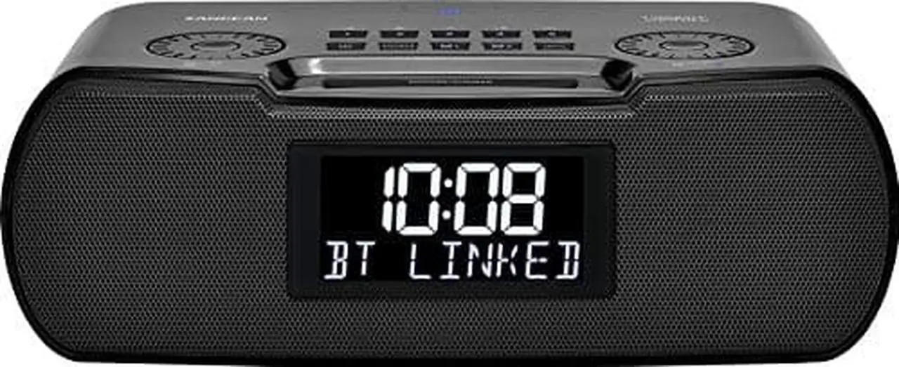 Alt view image 5 of 12 - Sangean RCR-30 Bluetooth AM/FM Alarm Clock Radio with Sound Soother (Black)