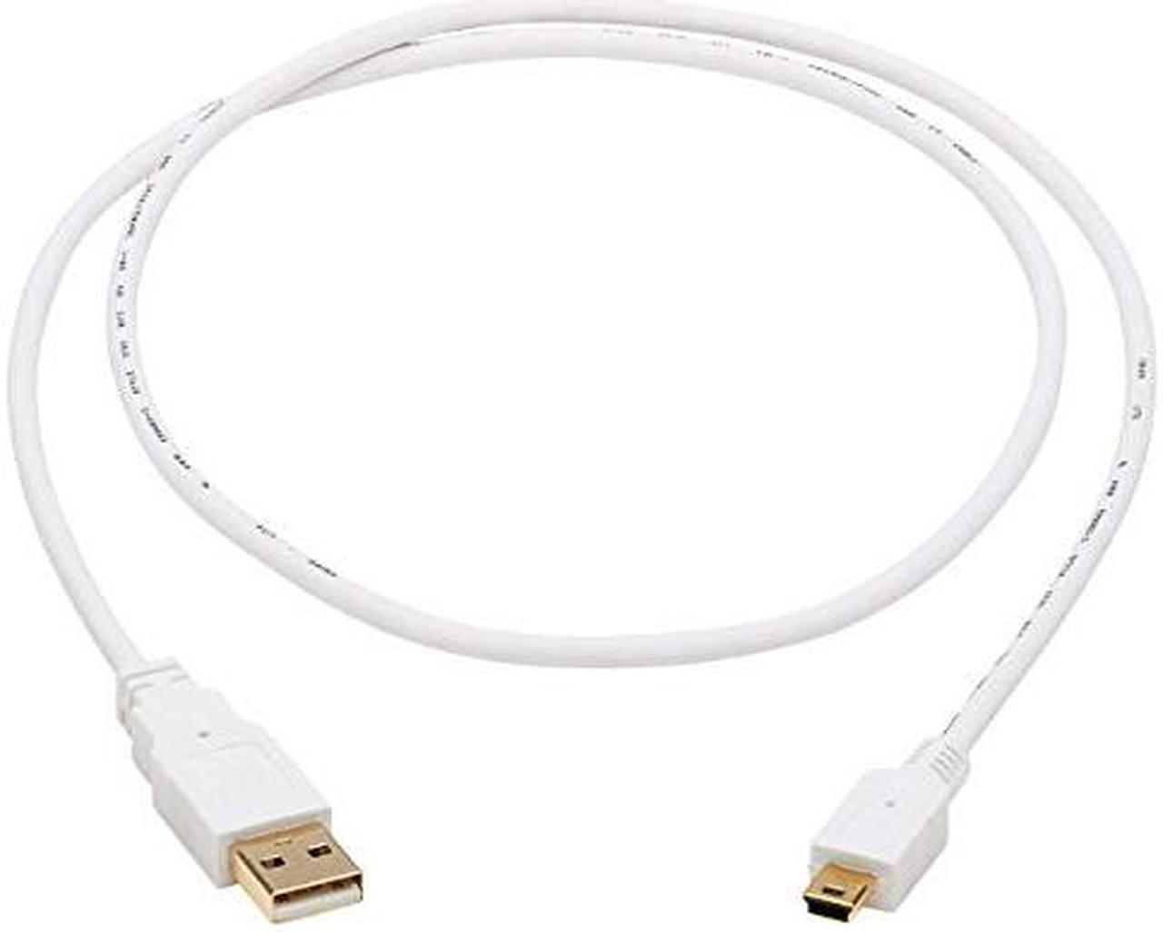 Alt view image 4 of 9 - Tripp Lite U030AB-003-WH 3 ft. White Safe-IT USB-A to USB Mini-B Antibacterial Cable (M/M), USB 2.0, White, 3-ft. (0.91 m)