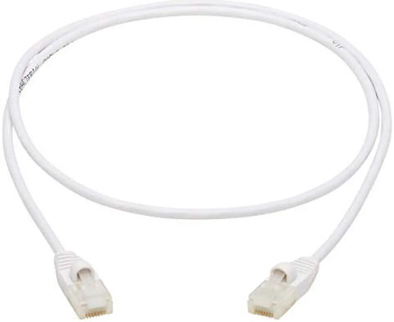 Alt view image 6 of 16 - TRIPP LITE N261AB-S02-WH 2 ft. Cat 6A White Safe-IT Cat6a 10G-Certified Snagless Antibacterial Slim UTP Ethernet Cable (RJ45 M/M), White