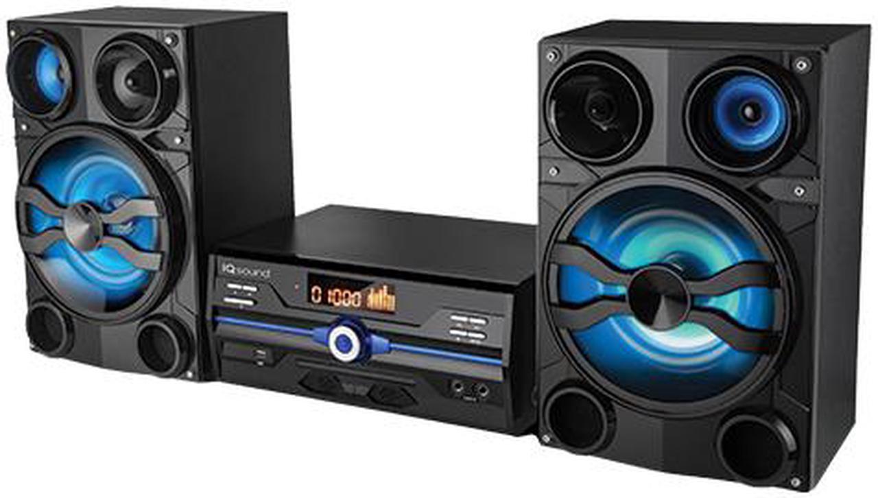 Alt view image 8 of 19 - Supersonic IQ Sound IQ-9000BT HiFi Multimedia Audio System with Bluetooth and AUX/USB/Mic Inputs