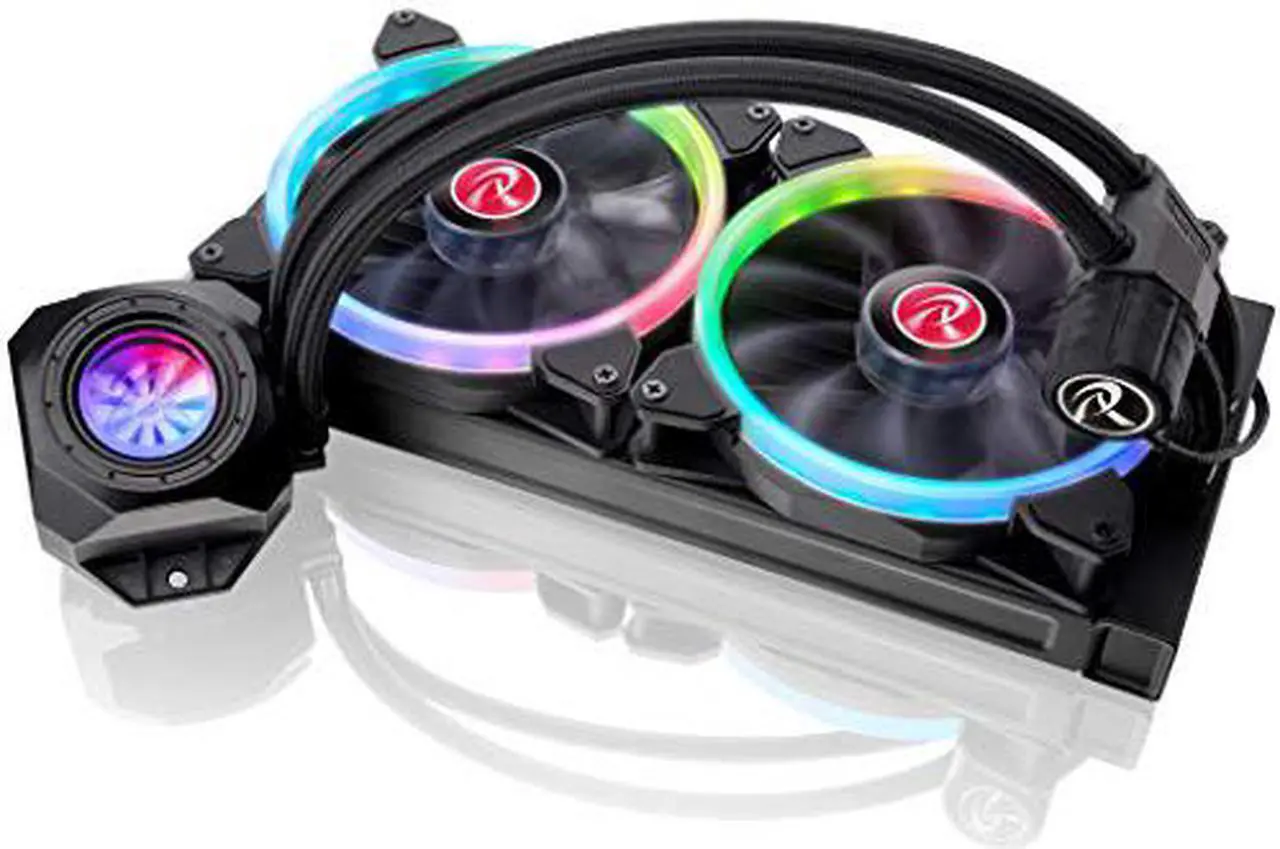 Alt view image 9 of 14 - RAIJINTEK ORCUS 280 RBW, an AIO Water cooler for CPU, with 2pcs 14025 ARGB PWM Fans, Copper water block, Durable and reliable PUMP, Rotating Blade with ARGB LED, Compatible with Intel & AMD Socket CPU