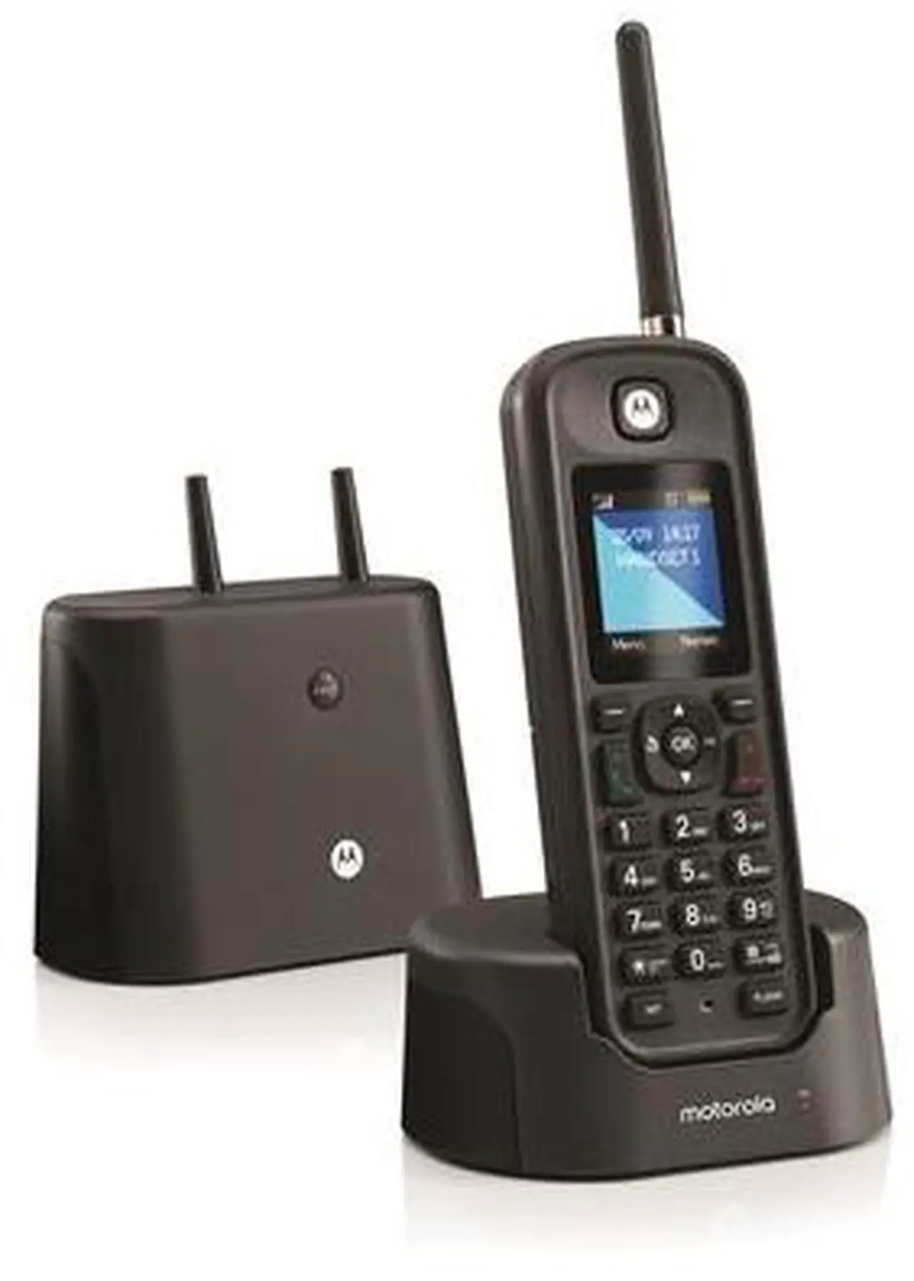 Alt view image 8 of 16 - motorola o211 indoor/outdoor digital cordless phone with answering machine