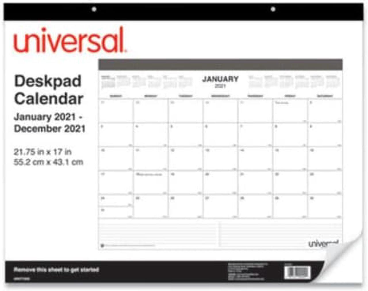 Alt view image 9 of 11 - Universal Desk Pad Calendar, 22 x 17, 2021 71002