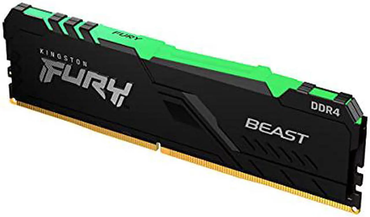 Alt view image 12 of 20 - Kingston Fury Beast RGB 8GB DDR4 3200MHz 288pin DIMM Memory Module KF432C16BBA/8