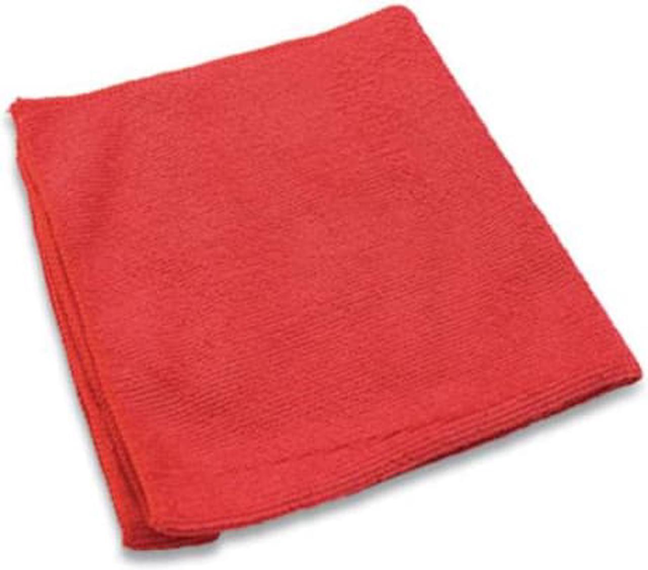 Alt view image 6 of 9 - Impact Lightweight Microfiber Cloths 16 x 16 Red LFK451