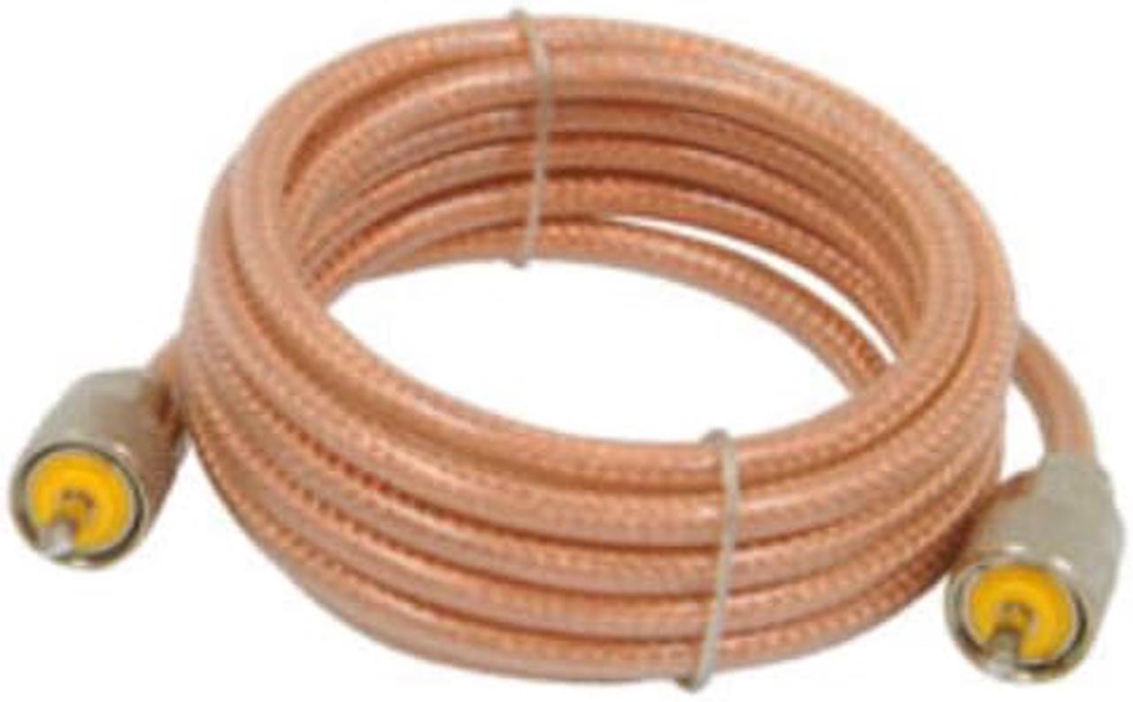 Alt view image 6 of 18 - ROADPRO R RP-8X9CL 9     CB ANTENNA MINI-8 COAX CABLE WITH PL-259 CONNECTORS  CLEAR