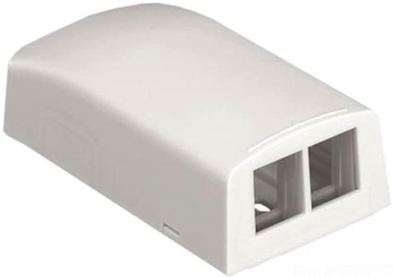 Alt view image 7 of 10 - Panduit NetKey 2 Sockets Surface Mounting Box