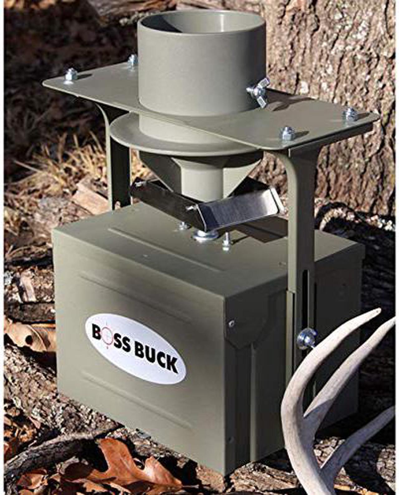 Alt view image 12 of 15 - Boss Buck BB-1.5BB 12V High Torque Motor Hunting Game Feeder Kit w/ Timer Holder