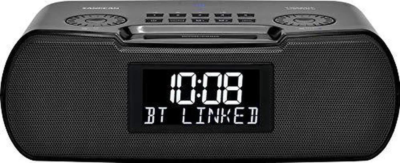 Alt view image 11 of 12 - Sangean RCR-30 Bluetooth AM/FM Alarm Clock Radio with Sound Soother (Black)
