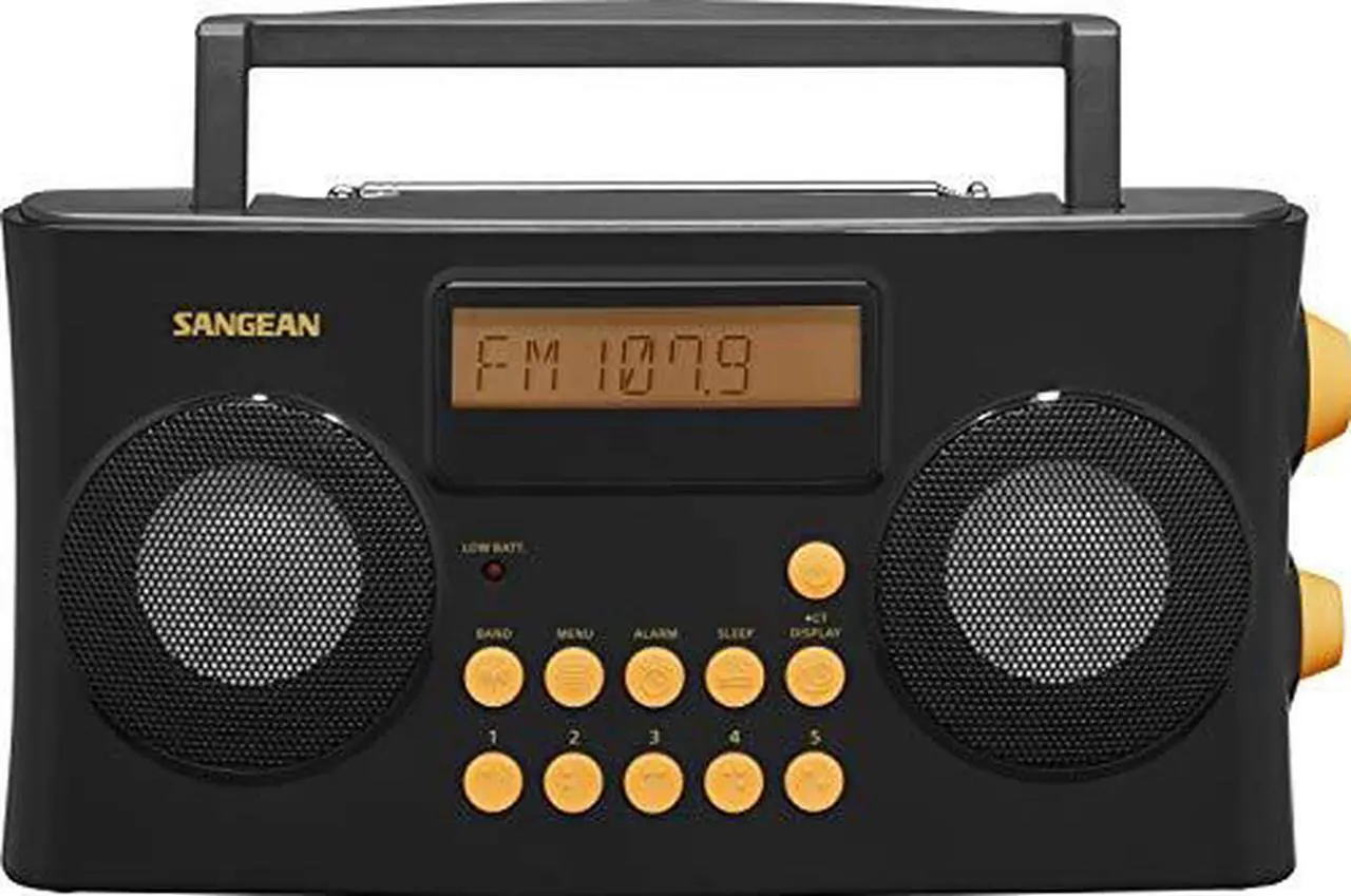 Alt view image 12 of 14 - sangean prd17 am/fmrds portable radio specially designed for the visually impaired with helpful guided voice prompts, black, 10 station presets 5 am, 5 fm, stereo/mono switch, alarm timer