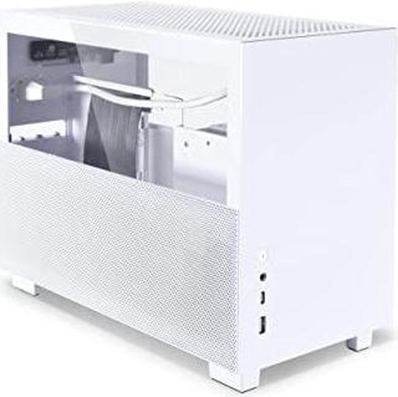 Alt view image 10 of 13 - LIAN LI Q58 White Color  SPCC / Aluminum / Tempered Glass  Mini Tower Computer Case , PCI4.0 Riser Card Cable Included ---Q58W4