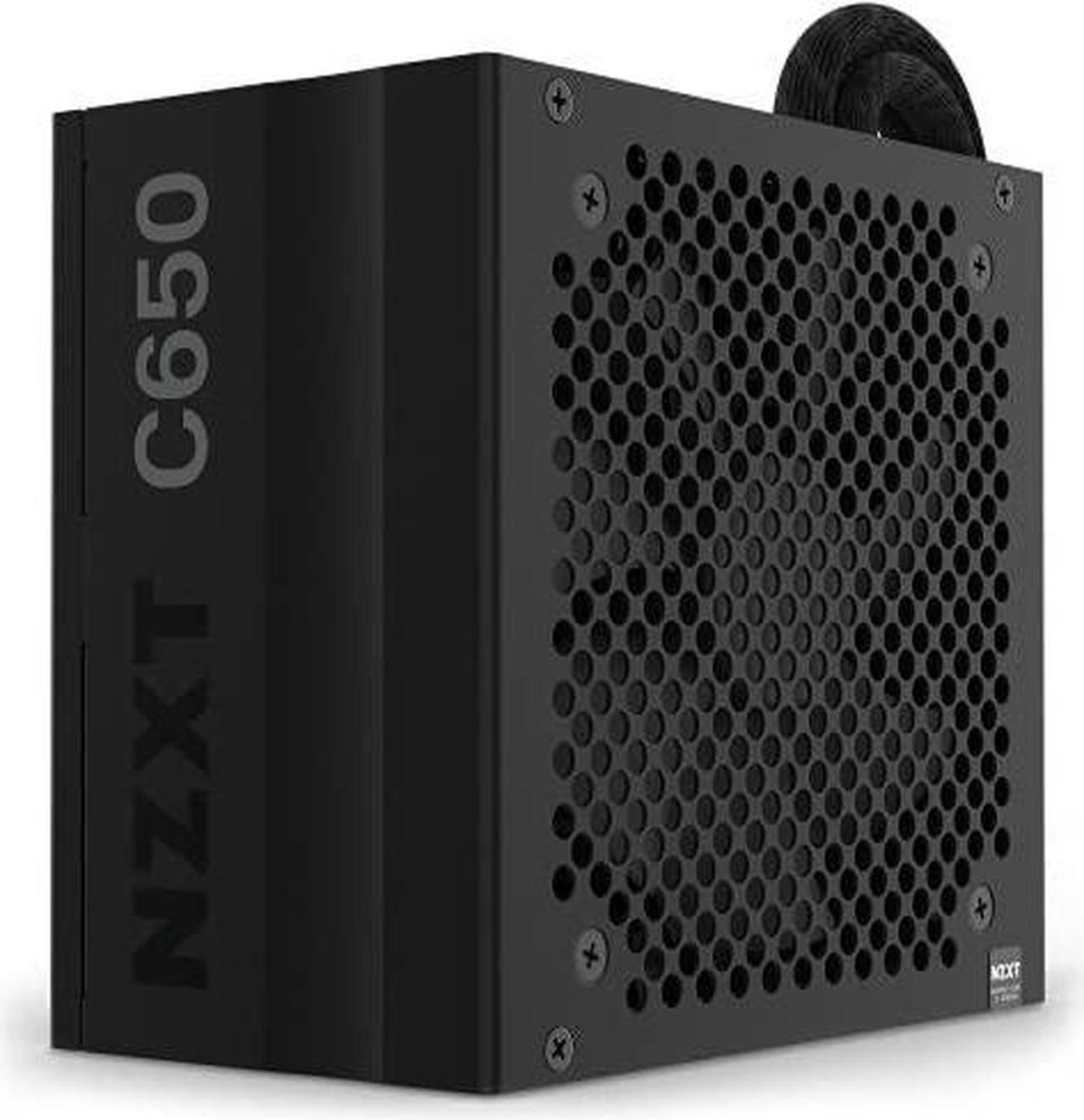 Alt view image 2 of 10 - NZXT C650 650 W ATX12V v2.4 / EPS12V v2.92 80 PLUS BRONZE Certified Semi-Modular Active PFC Power Supply