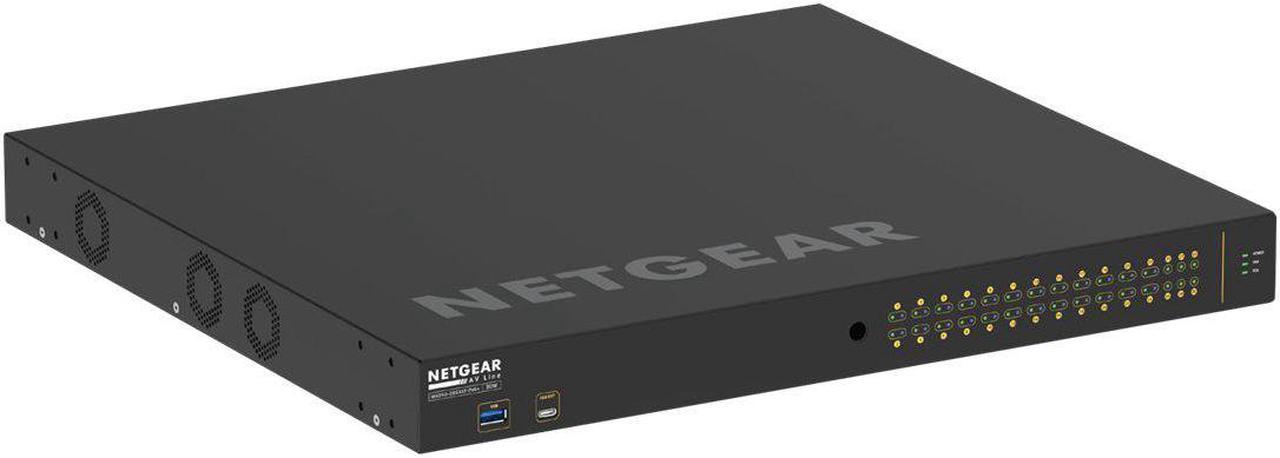 NETGEAR 24x1G PoE+ 480W 2x1G and 4xSFP+ Managed Switch | AV Line M4250-26G4XF-PoE+, GSM4230PX