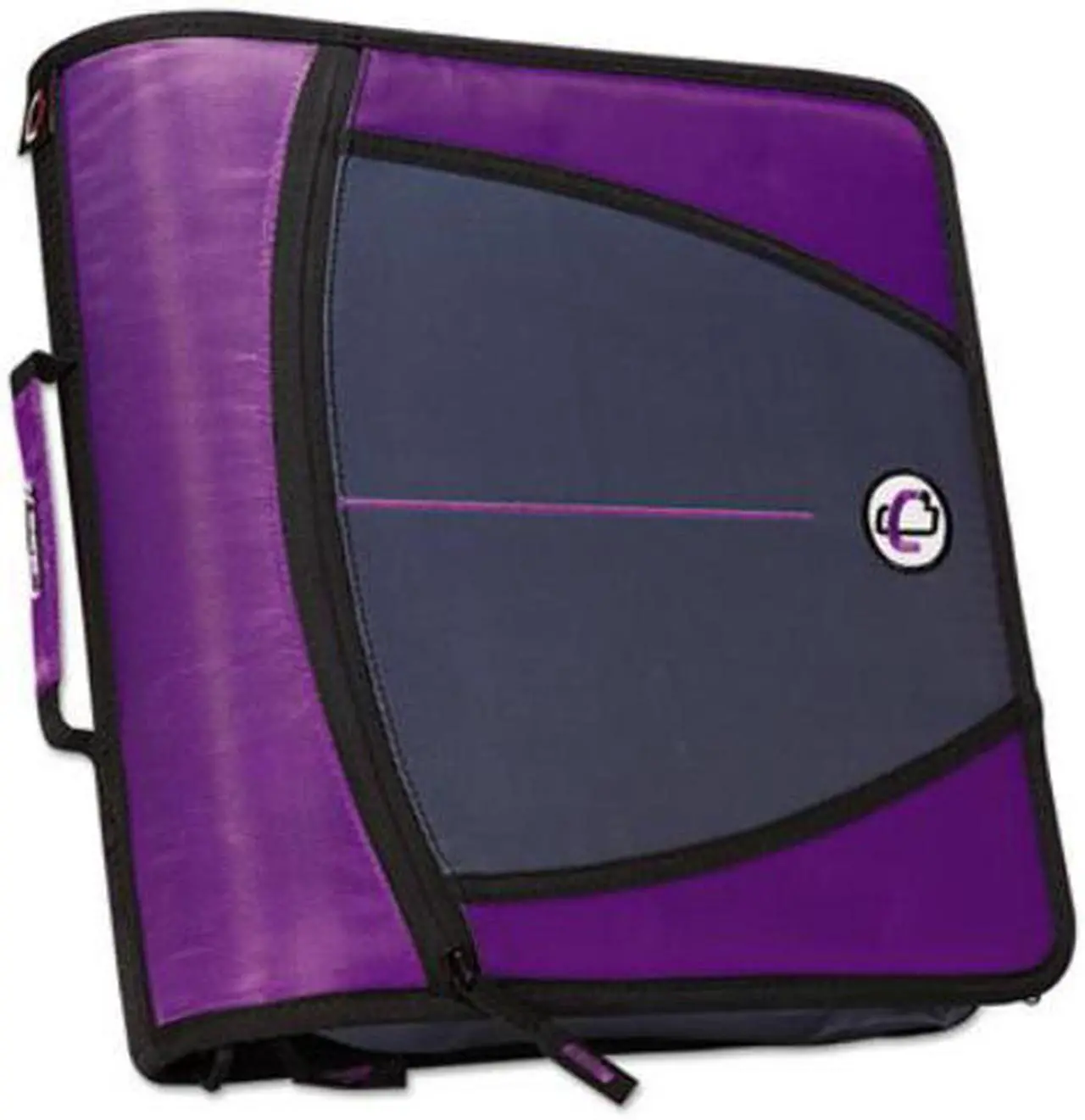 Alt view image 5 of 7 - Case It Zipper Binder, 3 Rings, 3" Capacity, Purple, Each (CAED145PP)