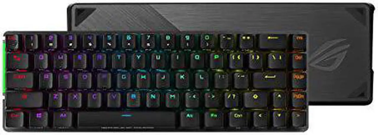 Alt view image 8 of 12 - ASUS ROG Falchion NX 65% Wireless RGB Gaming Mechanical Keyboard | ROG NX Brown Tactile Switches, PBT Doubleshot Keycaps, Wired / 2.4G Hz, Touch Panel, Keyboard Cover Case, Macro Support