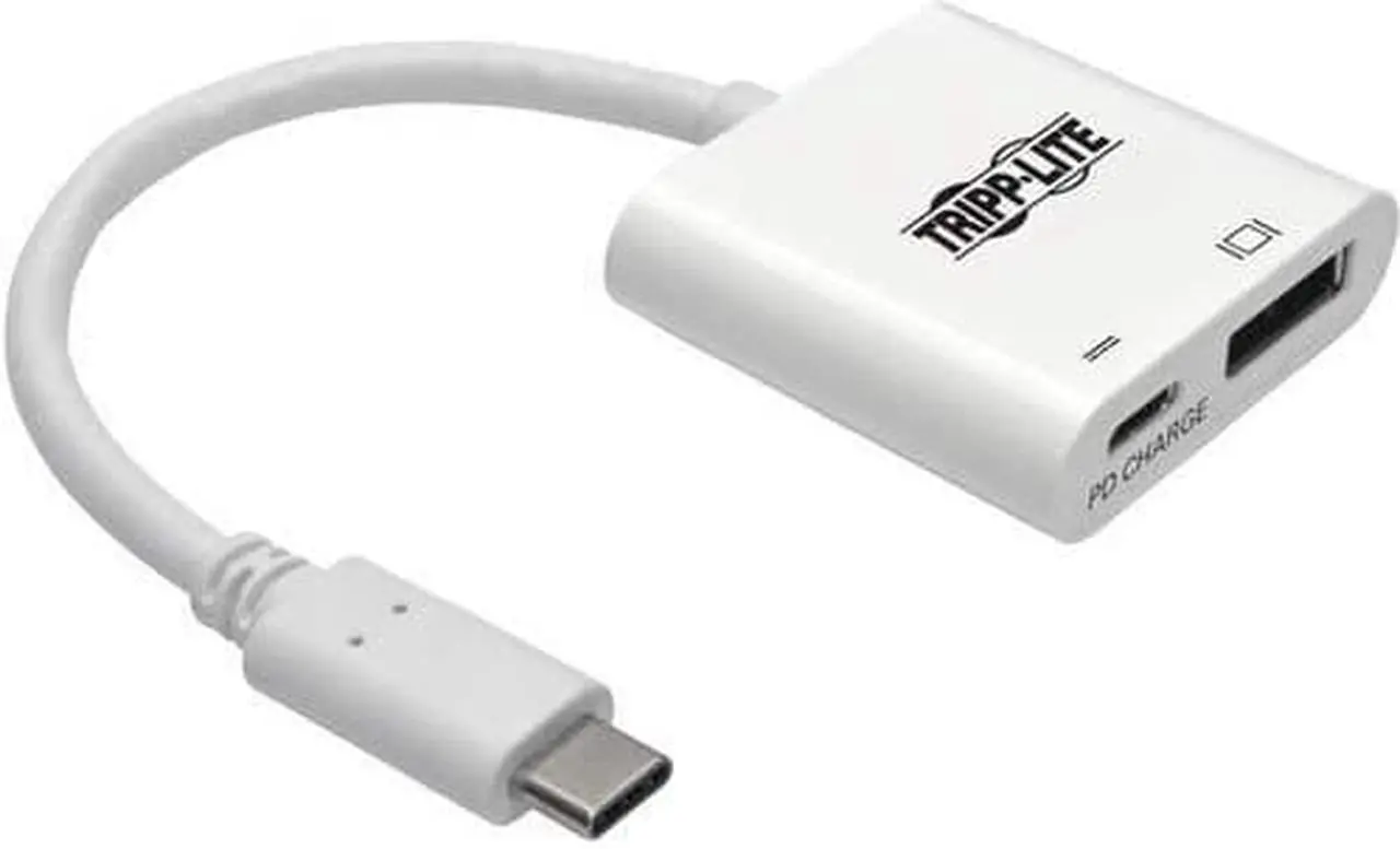 Alt view image 2 of 4 - Tripp Lite USB C to DisplayPort Adapter Cable w Equalizer 8K 60W Charging