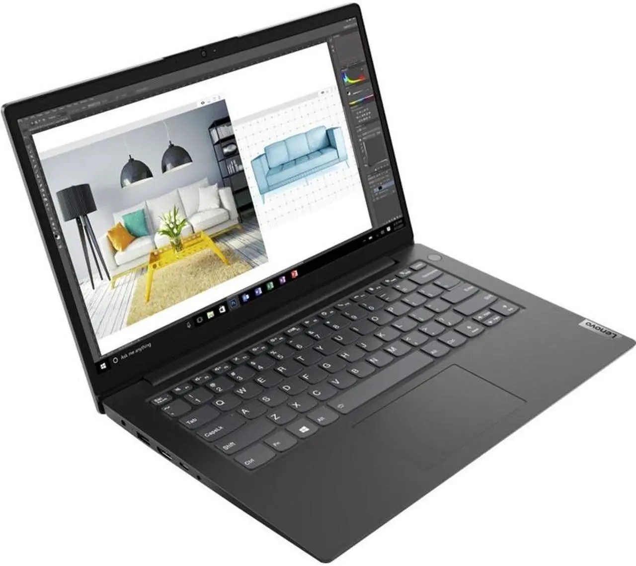 Alt view image 11 of 20 - Lenovo Laptop V14 G2 ALC AMD Ryzen 3 5300U 8GB Memory 256 GB PCIe SSD AMD Radeon Graphics 14.0" Non-Touch Screen Windows 10 Pro 64-bit 82KC004QUS