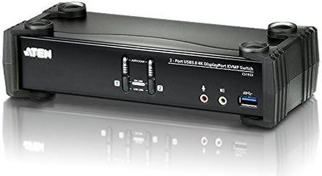 Alt view image 7 of 14 - ATEN CS1922 2-Port USB 3.0 4K DisplayPort KVMP Switch