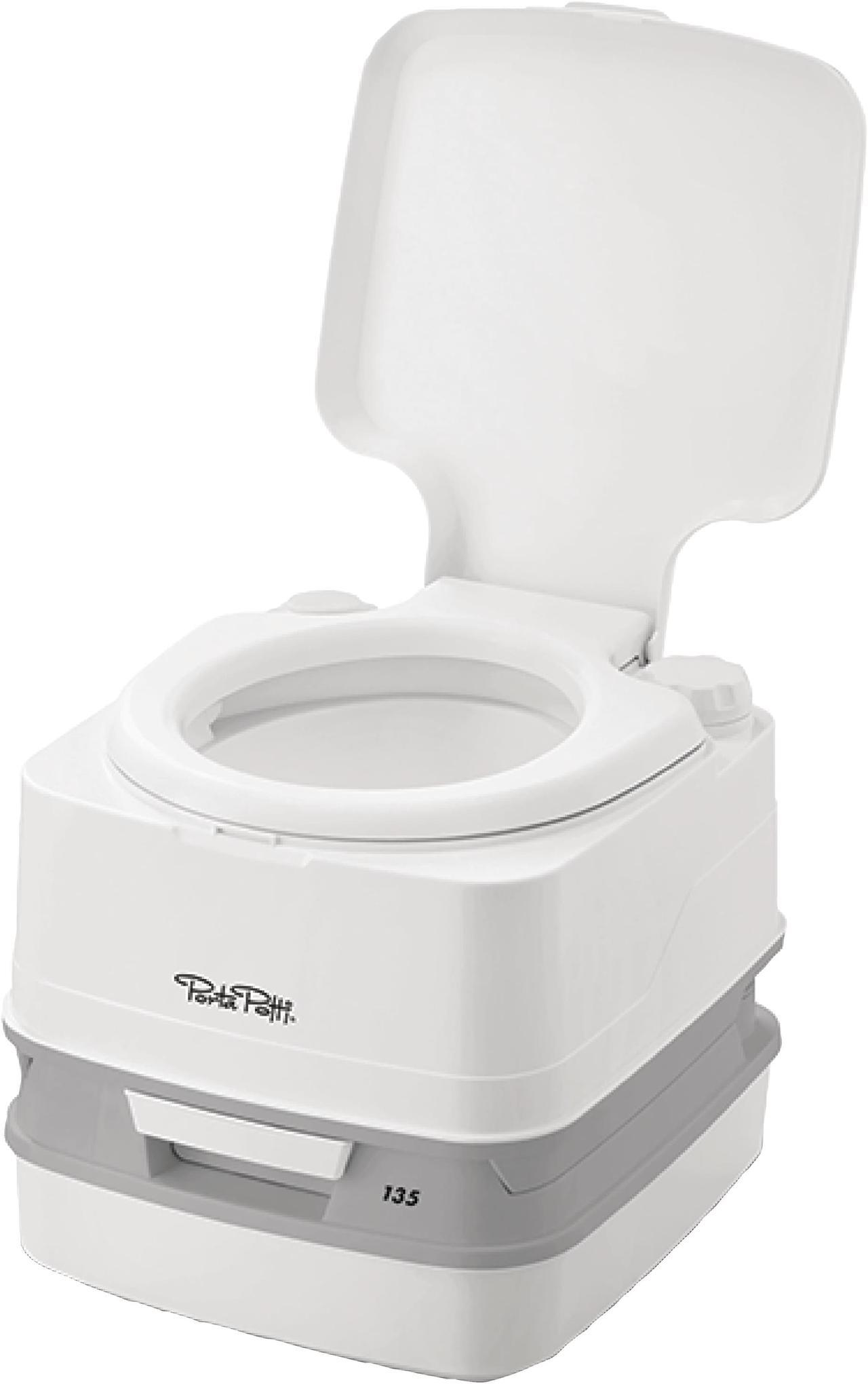 Alt view image 7 of 8 - Thetford 92860 135 2.6 Gallon Porta Potti with Rotating Pour Spout, White