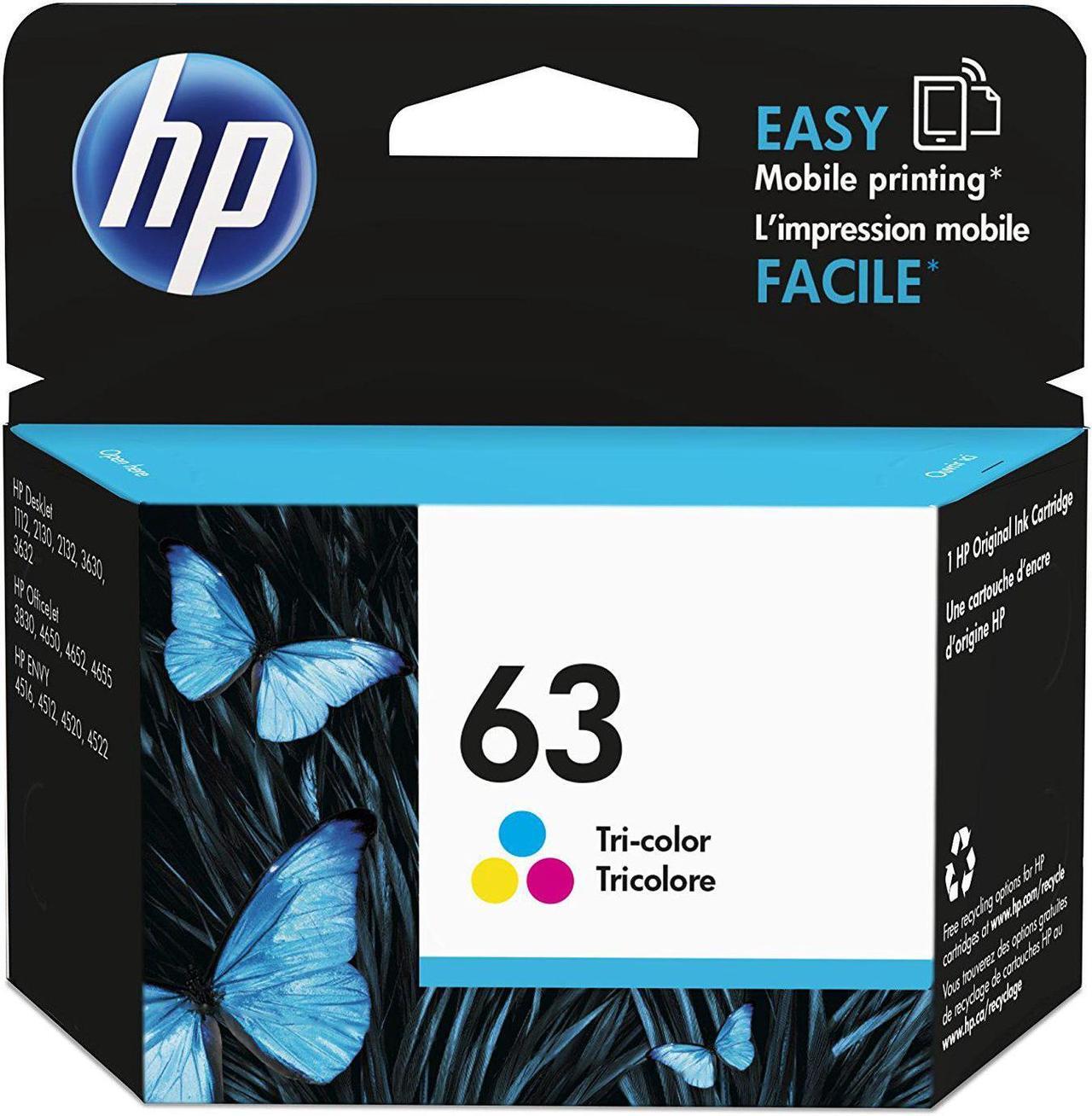 Alt view image 9 of 20 - HP F6U61AN#140 63 Original Ink Cartridge Tri-Color