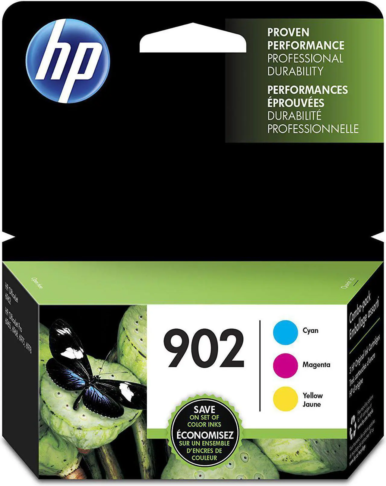 Alt view image 10 of 20 - HP 902 3-Pack CMY(3) Original Ink Cartridge Combo, Per cartridge: ~315 pages
