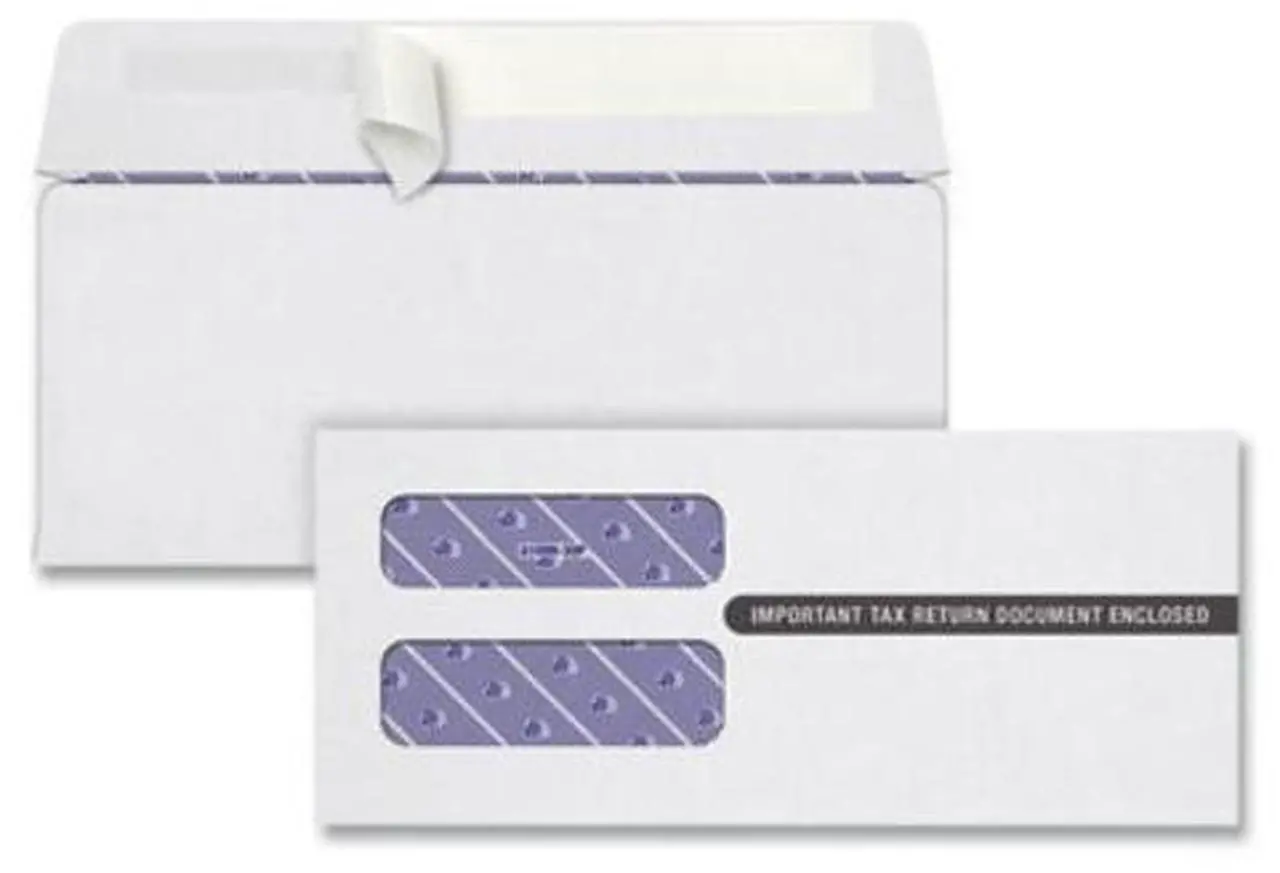 Alt view image 3 of 4 - Tops 1099 Double Window Envelope, 3.75 x 8.75, White, 24/PK (TOP2222PS3)