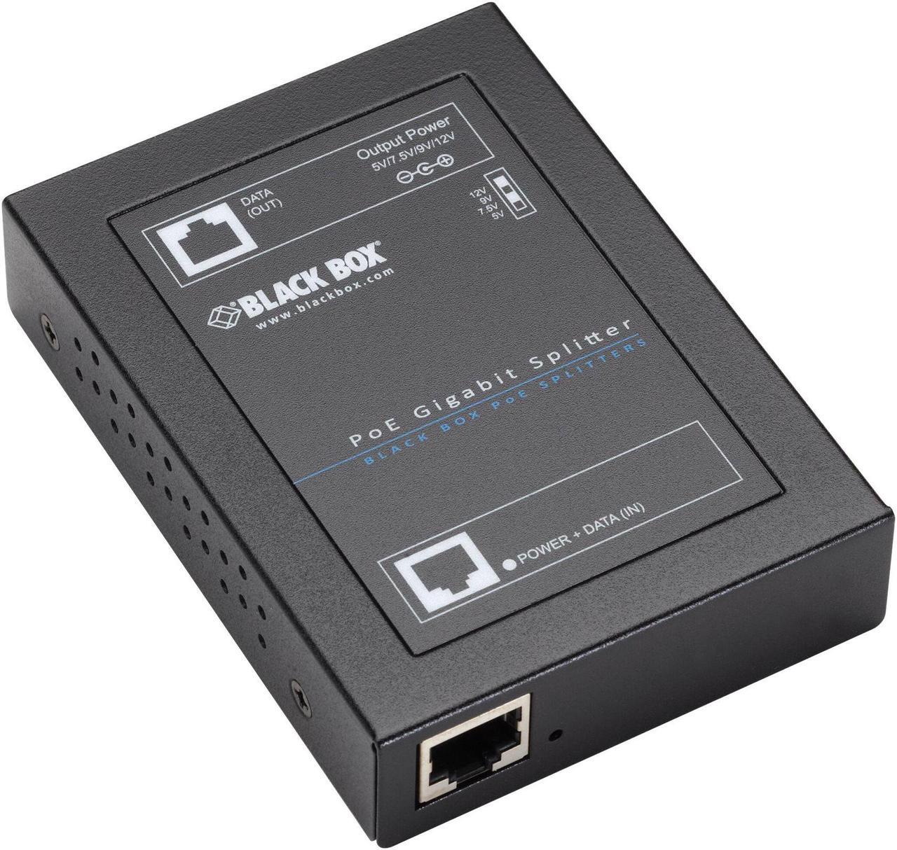 Alt view image 4 of 6 - Black Box Gigabit POE+ Splitter 802.3AT LPS2001