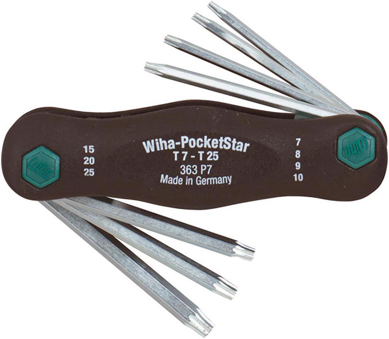 Alt view image 8 of 10 - WIHA TOOLS 36396 7 Piece Torx? Flag Handle Torx? Key Set, 36396