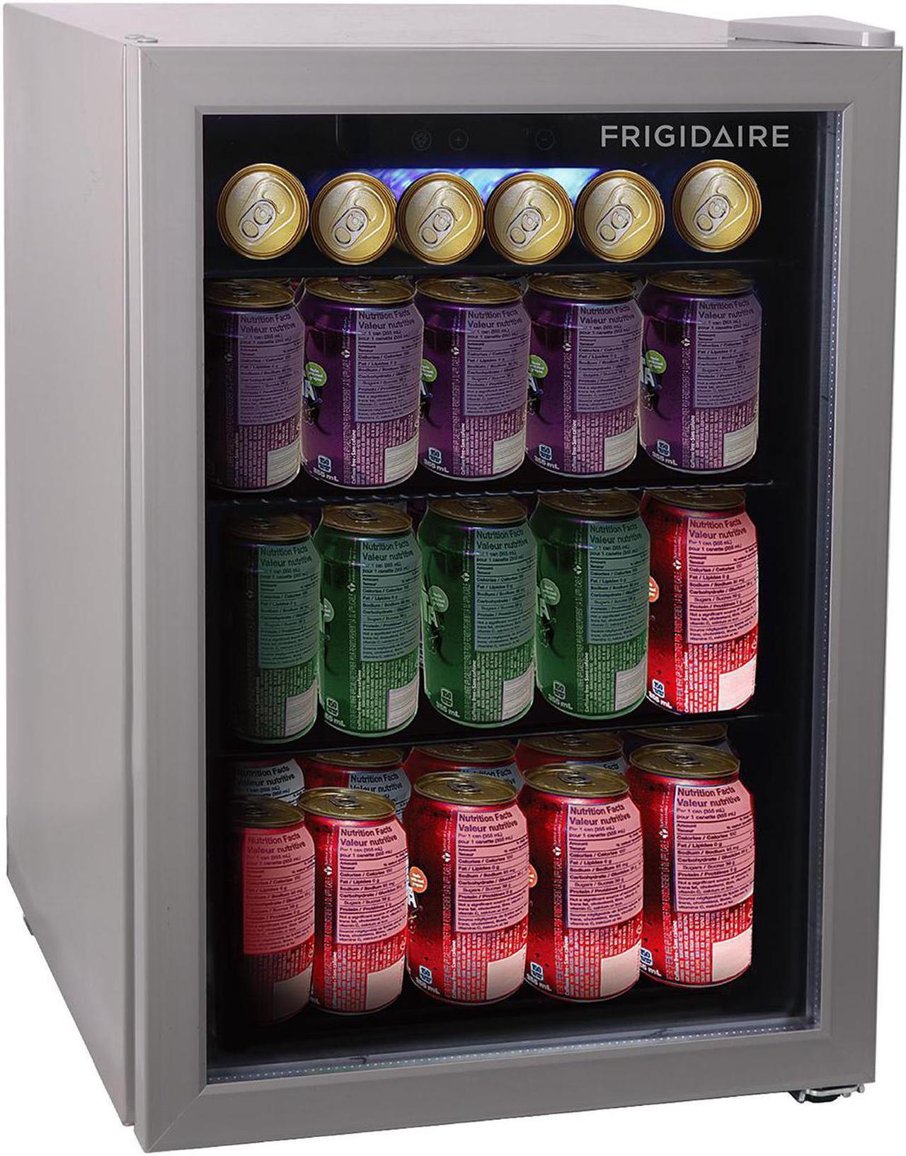 Alt view image 8 of 8 - Frigidaire EFMIS9000 2.6-Cubic-Foot 88-Can Glass Door Beverage Center Compact Refrigerator