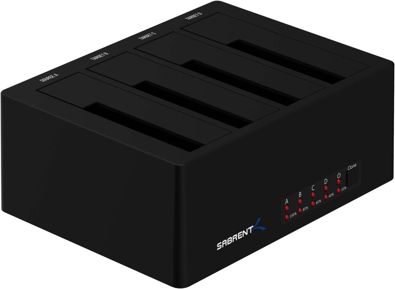 Alt view image 11 of 20 - Sabrent 4-Bay USB 3.0 SATA 2.5in/3.5in SSD/HDD Docking Station (DS-U3B4)