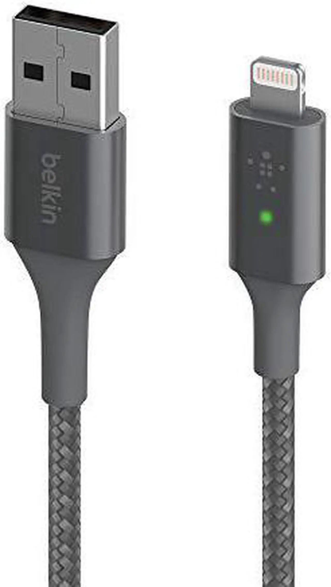 Alt view image 3 of 4 - Belkin 4ft Lightning/USB Data Transfer Cable, Gray CAA007bt04GR