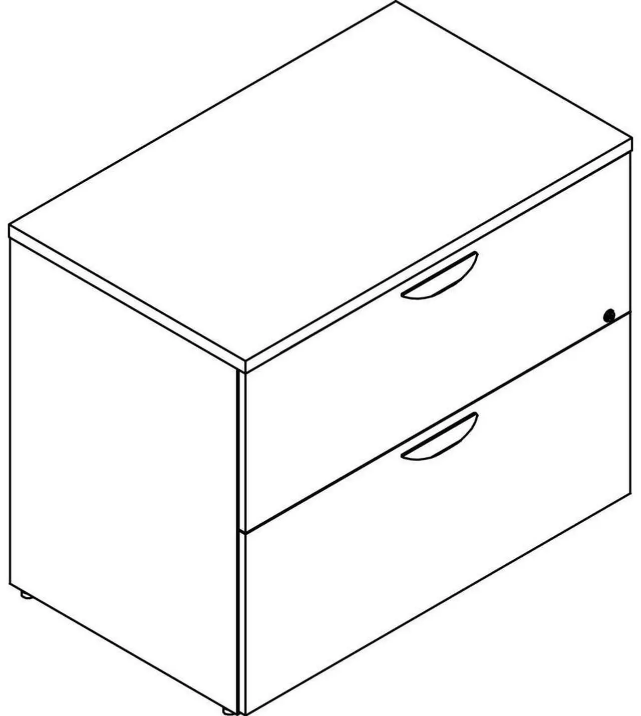 Alt view image 2 of 5 - Lorell PL2236GE Prominence 2.0 Gray Elm Laminate Desk Unit