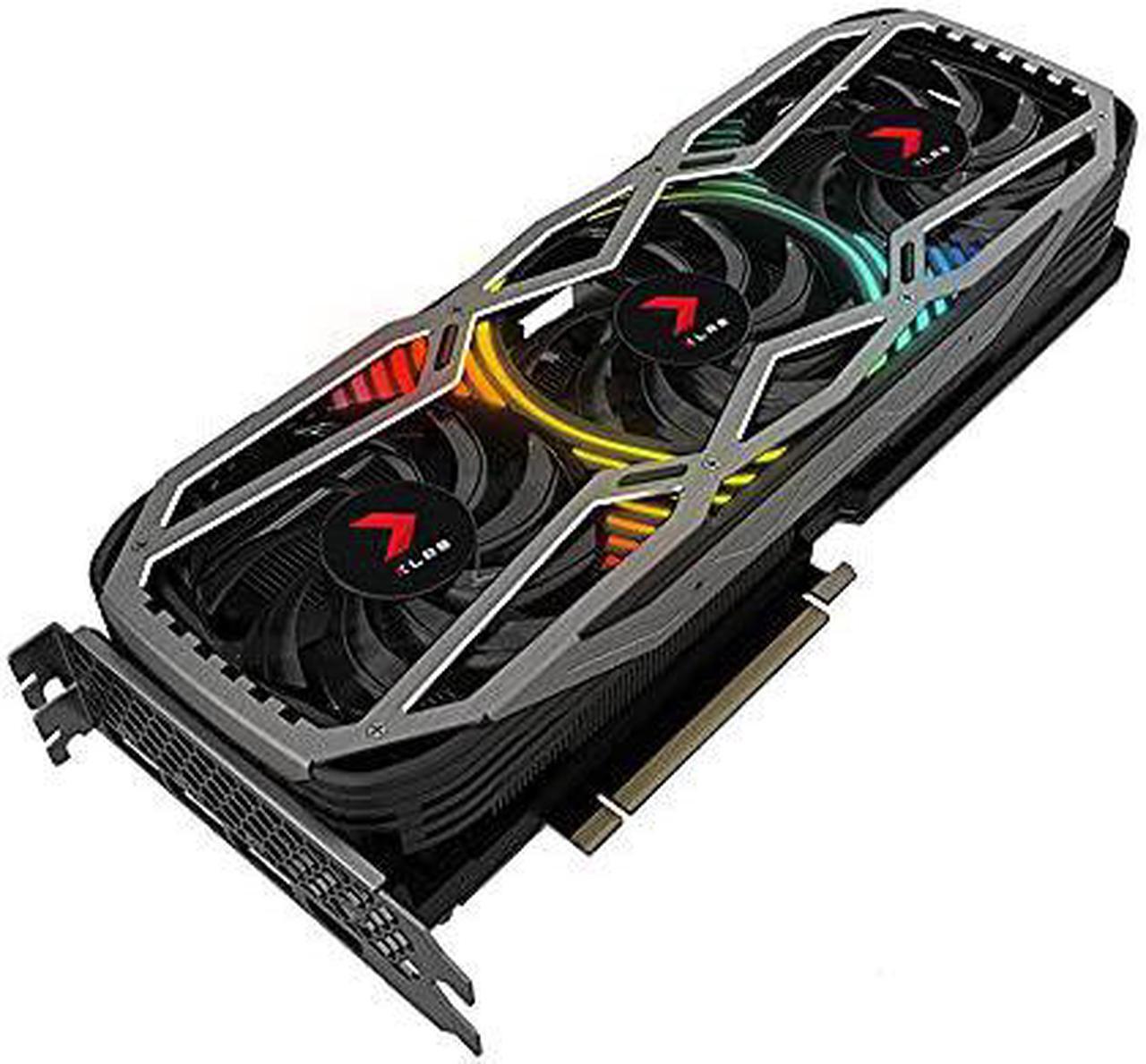 Alt view image 15 of 18 - PNY GeForce RTX 3070 8GB XLR8 Gaming Revel Epic-X RGB Triple Fan Graphics Card LHR VCG30708LTFXPPB